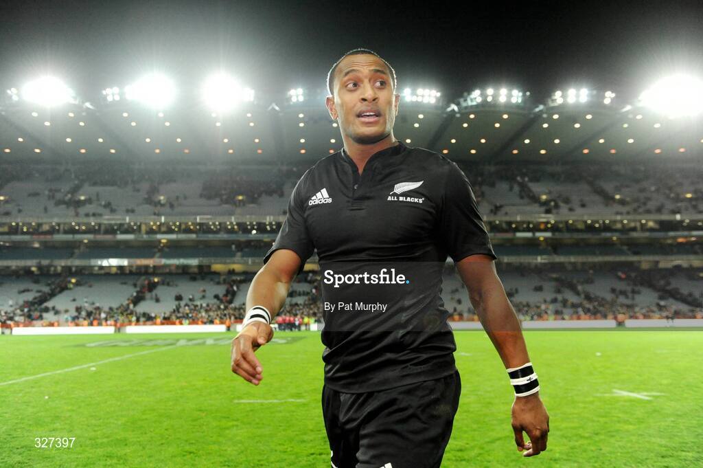 15 November 2008; New Zealand's Joe Rokocoko leaves the field after victory over Ireland. Guinness Autumn Internationals, Ireland v New Zealand, Croke Park, Dublin. Picture credit: Pat Murphy / SPORTSFILE