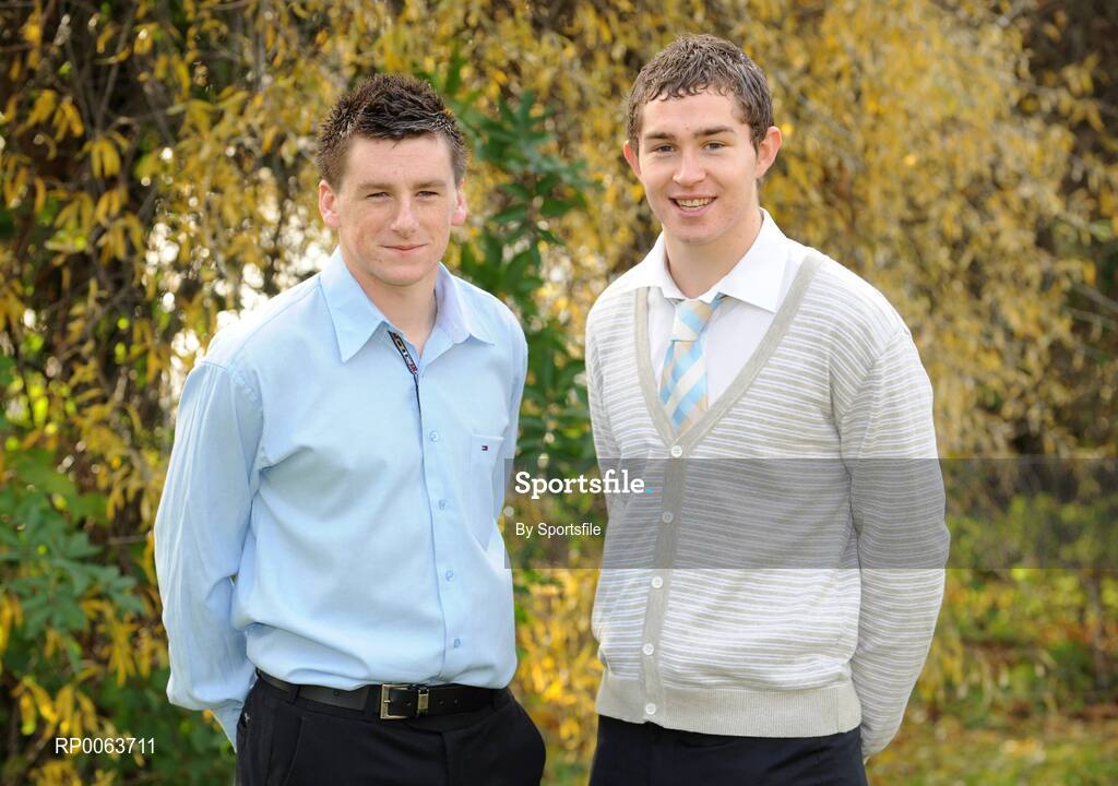 14 November 2008; UCD soccer scholarship recipients John Dineen, left, Kerry, and Gavin Falconer, Waterford at the announcement of the new UCD Scholarship recipients for 2008/2009, O'Reilly Hall, UCD. Photo by Sportsfile
