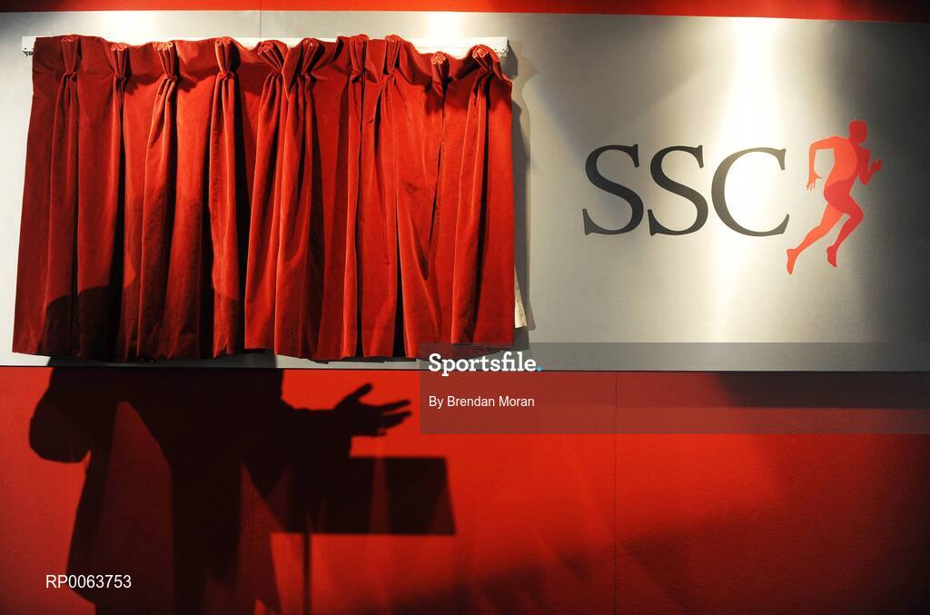14 November 2008; Lord Sebastian Coe, Chairman of London 2012 Olympic Games and Paralympic Games, delivering his speech before officially opening SSC, a new 75million euro world-class hospital that brings together the expertise of consultants in Orthopaedics, Diagnostics and Sports Medicine in a purpose built clinic, one of only a handful of its kind worldwide. Located at Santry Demesne in Dublin, the 130,000 sq ft. SSC will employ over 160 staff, and caters for people of all ages affected by musculoskeletal injuries, which includes major joint replacement, specialist sports medicine clinics and rehabilitation programmes. Santry Demense, Santry, Dublin. Picture credit: Brendan Moran / SPORTSFILE