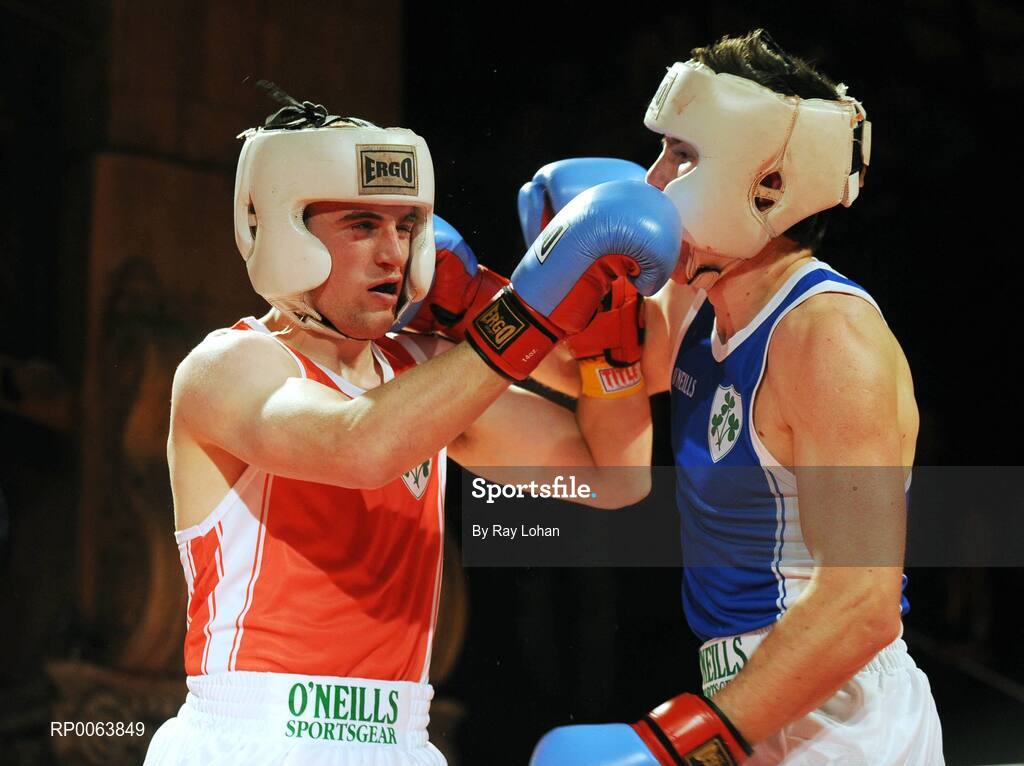 15 November 2008; David Lyons, Clane, right, in action against Daryl Flynn, Moorefield. TV3 Kildare GAA Fight Night, Time: bar + venue, Naas, Co. Kildare. Picture credit: Ray Lohan / SPORTSFILE  *** Local Caption ***
