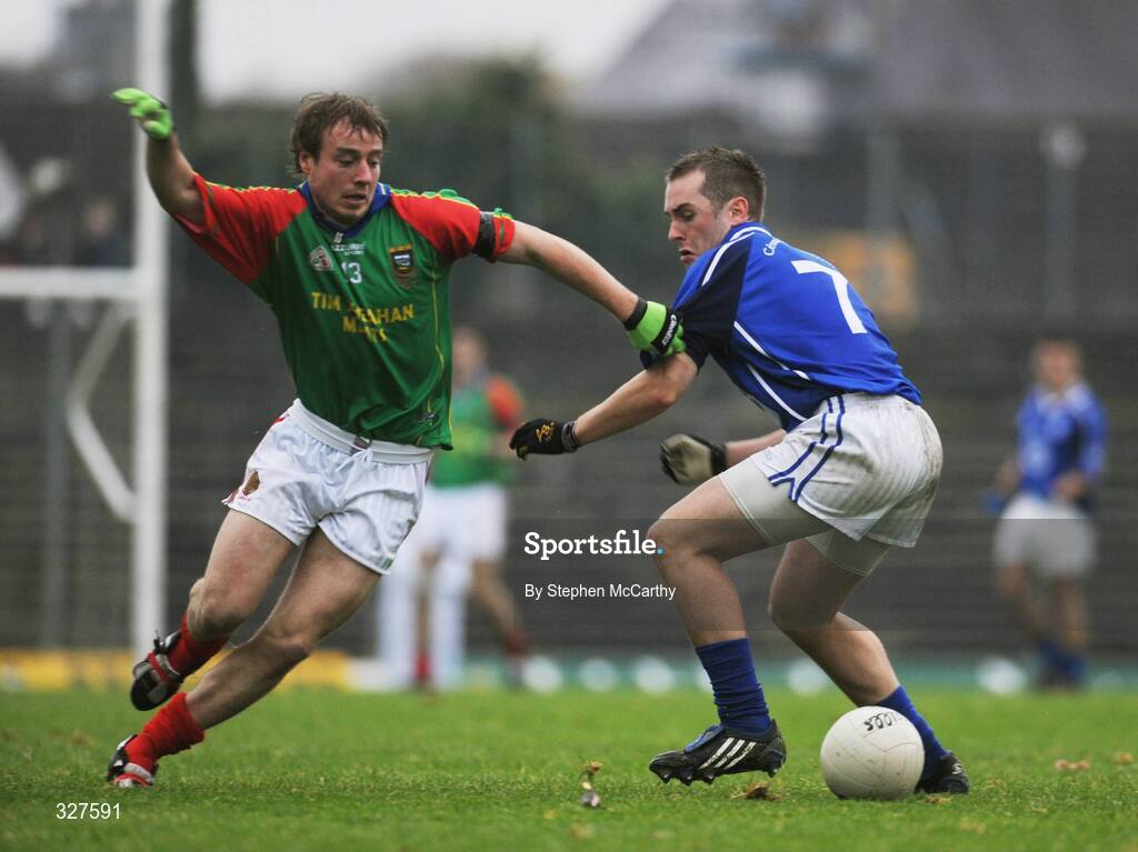 16 November 2008; Donal Kelliher, Mid Kerry, in action against Gavin Duffy, Kerins O'Rahilly's. Kerry Senior Football Final, Kerins O'Rahilly's v Mid Kerry, Fitzgerald Stadium, Killarney, Co. Kerry. Picture credit: Stephen McCarthy / SPORTSFILE
