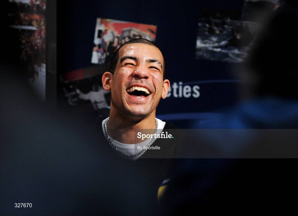 17 November 2008; Darren Sutherland during a press conference ahead of his professional debut in December. The Helix, DCU, Dublin. Photo by Sportsfile