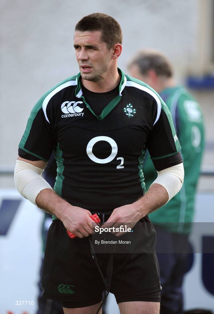 18 November 2008; Alan Quinlan during Ireland rugby squad training. Donnybrook Stadium, Dublin. Picture credit: Brendan Moran / SPORTSFILE