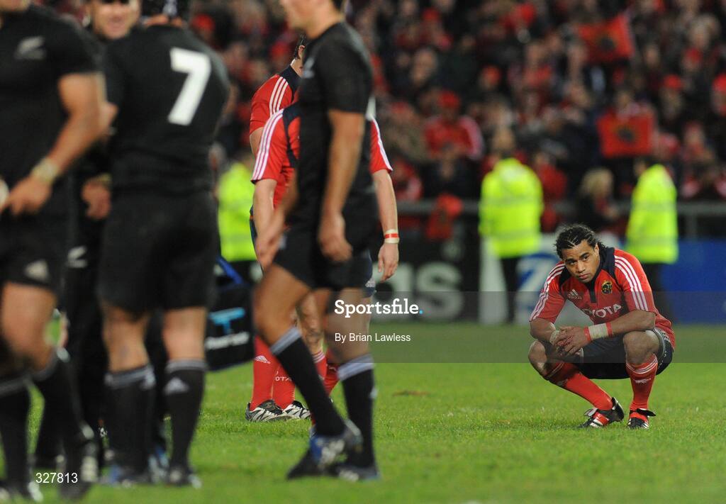 18 November 2008; Munster's Lifeimi Mafi after the match. Zurich Challenge Match, Munster v New Zealand, Thomond Park, Limerick. Picture credit: Brian Lawless / SPORTSFILE
