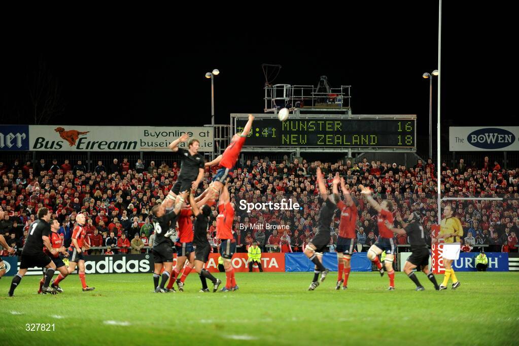18 November 2008; The final score in the Munster v New Zealand game. Zurich Challenge Match, Munster v New Zealand, Thomond Park, Limerick. Picture credit: Matt Browne / SPORTSFILE