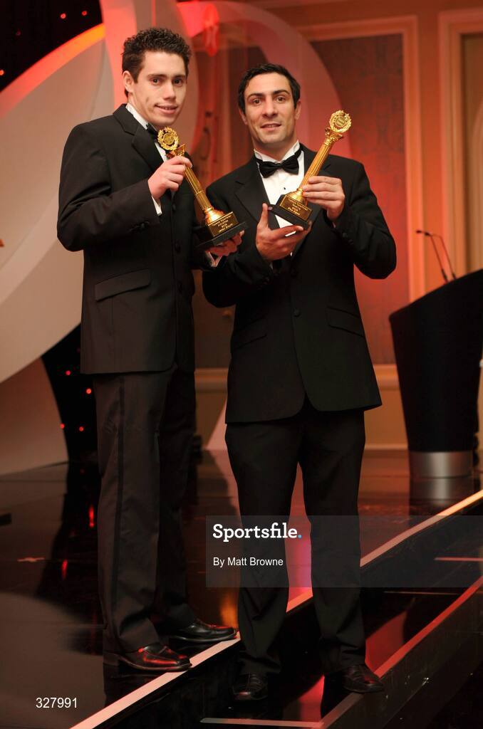 19 November 2008; Paralympian Jason Smyth, left, and Olympic boxer Kenny Egan at the Texaco Sports Stars Awards. Four Seasons Hotel, Ballsbridge, Dublin. Picture credit: Matt Browne / SPORTSFILE