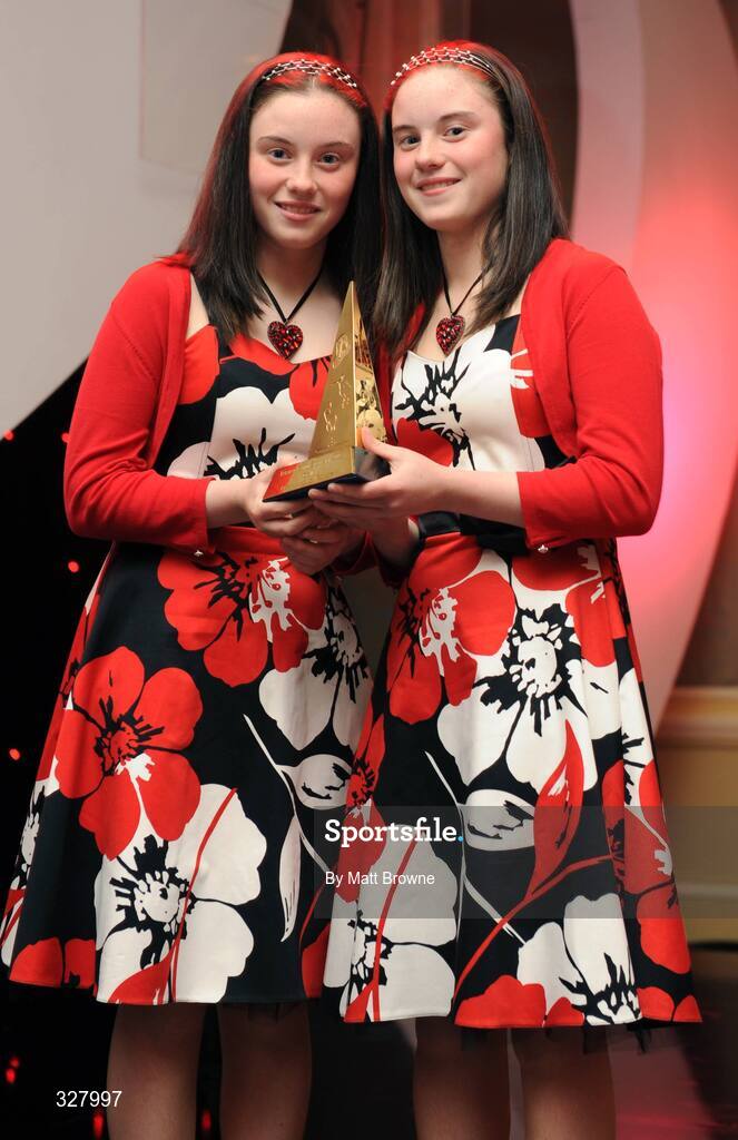 19 November 2008; Golfing sisters Leona and Lisa Maguire, who won the Young Sportstar Award, at the Texaco Sports Stars Awards. Four Seasons Hotel, Ballsbridge, Dublin. Picture credit: Matt Browne / SPORTSFILE