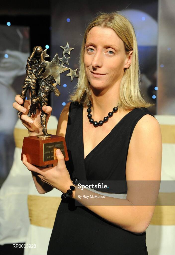 15 November 2008; Cora Staunton of Mayo with her All Star award. TG4 O'Neill's Ladies Football All-Stars Awards, Citywest Hotel, Dublin. Picture credit:  Ray McManus / SPORTSFILE