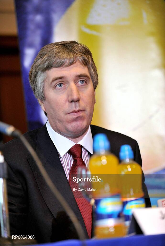 17 November 2008; FAI Chief Executive John Delaney at the announcement that Lucozade Sport, has extended their sponsorship deal with the FAI, as their official sports drink sponsor. Grand Hotel, Malahide, Dublin. Picture credit: David Maher / SPORTSFILE