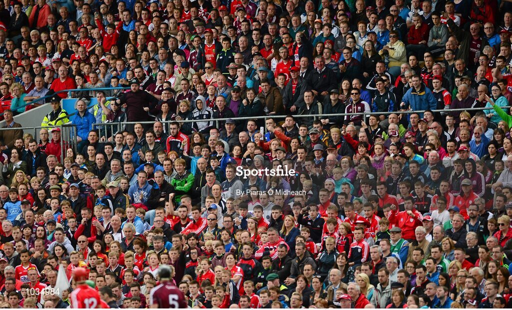 26 July 2015; A general view of spectators during the game. GAA Hurling All-Ireland Senior Championship, Quarter-Final, Galway v Cork. Semple Stadium, Thurles, Co. Tipperary. Picture credit: Piaras Ó Mídheach / SPORTSFILE
