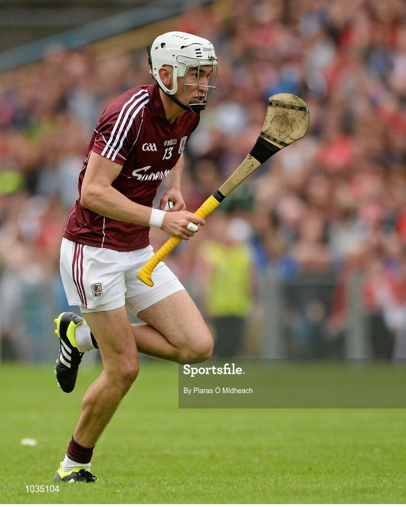 26 July 2015; Jason Flynn, Galway. GAA Hurling All-Ireland Senior Championship, Quarter-Final, Galway v Cork. Semple Stadium, Thurles, Co. Tipperary. Picture credit: Piaras Ó Mídheach / SPORTSFILE