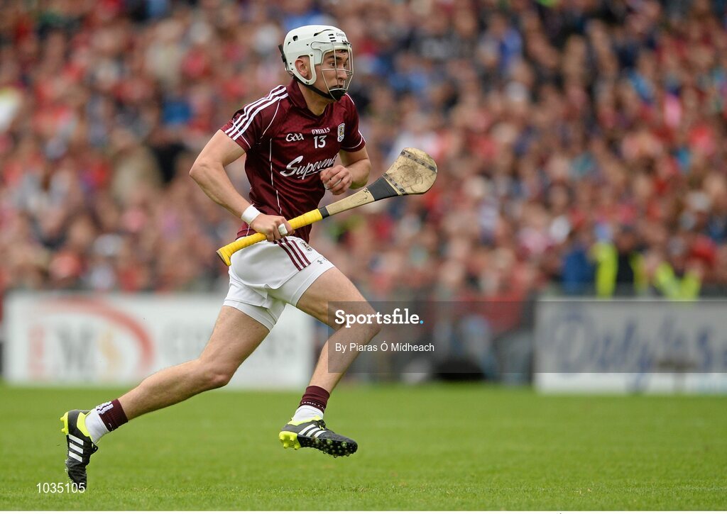 26 July 2015; Jason Flynn, Galway. GAA Hurling All-Ireland Senior Championship, Quarter-Final, Galway v Cork. Semple Stadium, Thurles, Co. Tipperary. Picture credit: Piaras Ó Mídheach / SPORTSFILE