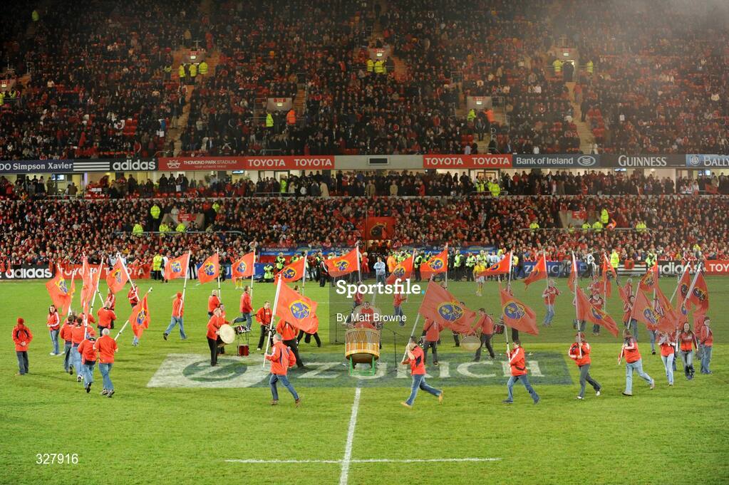 18 November 2008; A general view of the pre-match entertainment. Zurich Challenge Match, Munster v New Zealand, Thomond Park, Limerick. Picture credit: Matt Browne / SPORTSFILE
