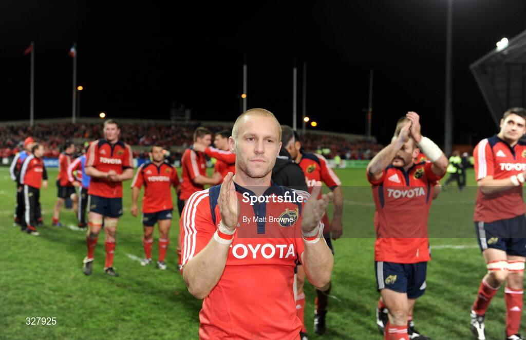 18 November 2008; Paul Warwick, Munster, after the match against New Zealand. Zurich Challenge Match, Munster v New Zealand, Thomond Park, Limerick. Picture credit: Matt Browne / SPORTSFILE