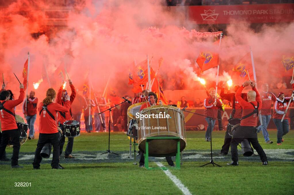 18 November 2008; A general view of the pre-match entertainment. Zurich Challenge Match, Munster v New Zealand, Thomond Park, Limerick. Picture credit: Brian Lawless / SPORTSFILE