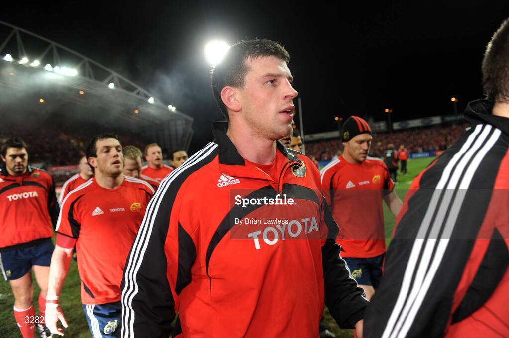 18 November 2008; Munster's Denis Leamy before the match. Zurich Challenge Match, Munster v New Zealand, Thomond Park, Limerick. Picture credit: Brian Lawless / SPORTSFILE