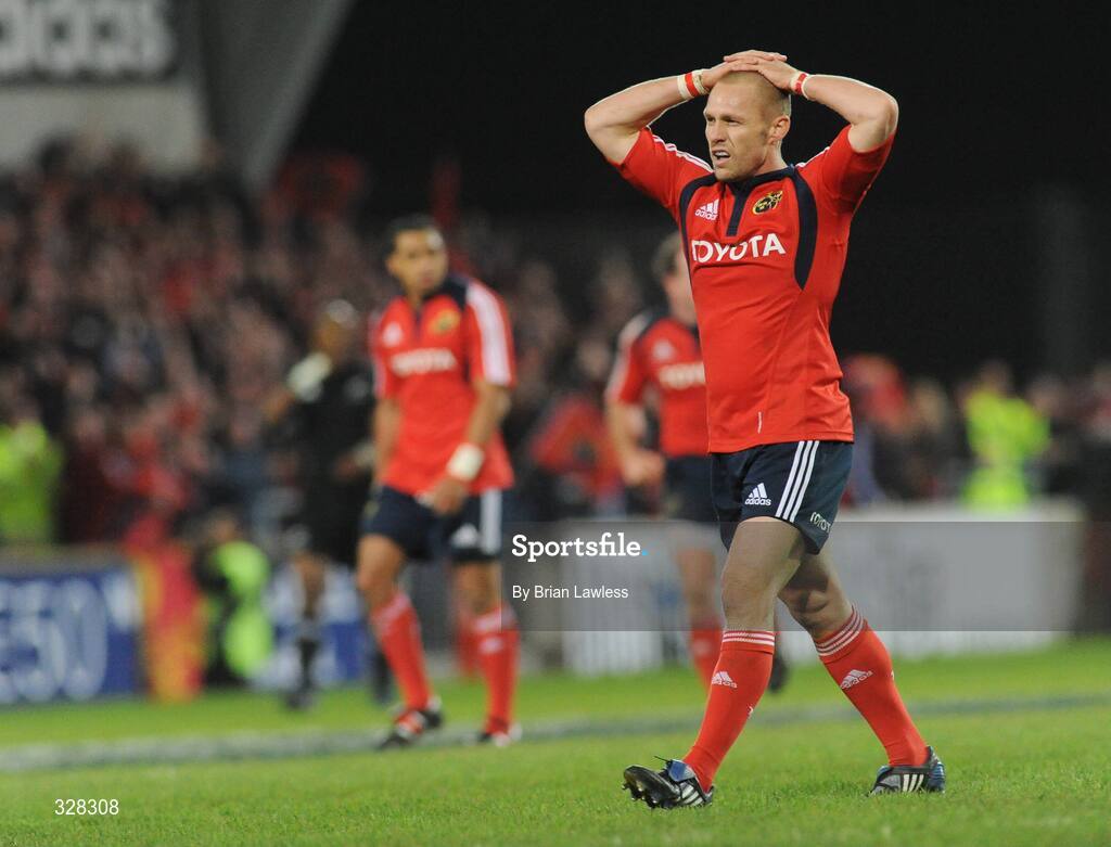 18 November 2008; Munster's Paul Warwick. Zurich Challenge Match, Munster v New Zealand, Thomond Park, Limerick. Picture credit: Brian Lawless / SPORTSFILE