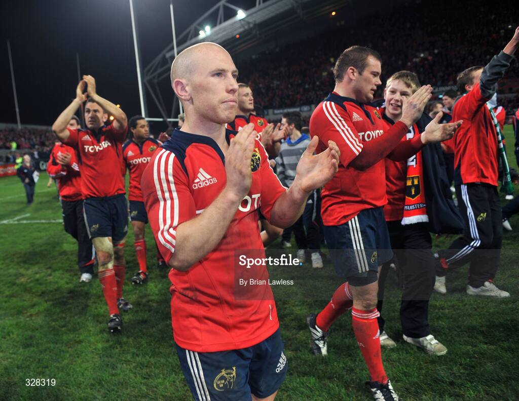 18 November 2008; Munster's Peter Stringer after the match. Zurich Challenge Match, Munster v New Zealand, Thomond Park, Limerick. Picture credit: Brian Lawless / SPORTSFILE
