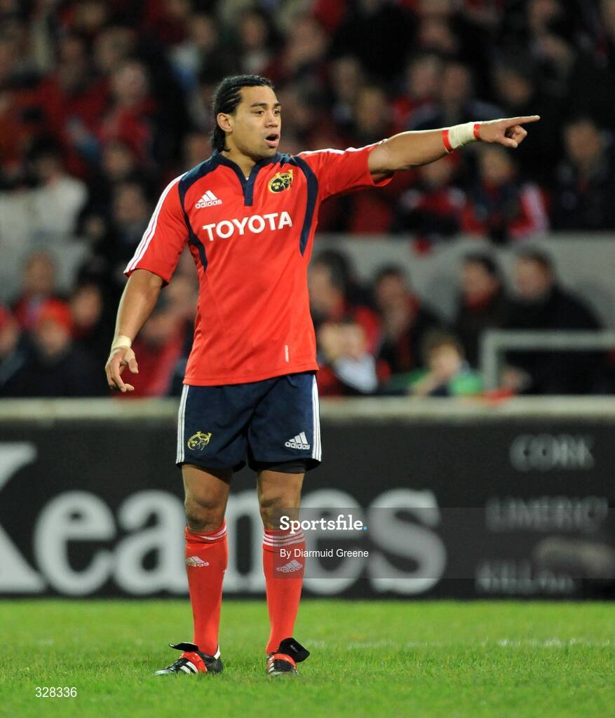 18 November 2008; Munster's Lfeimi Mafi. Zurich Challenge Match, Munster v New Zealand, Thomond Park, Limerick. Picture credit: Diarmuid Greene / SPORTSFILE