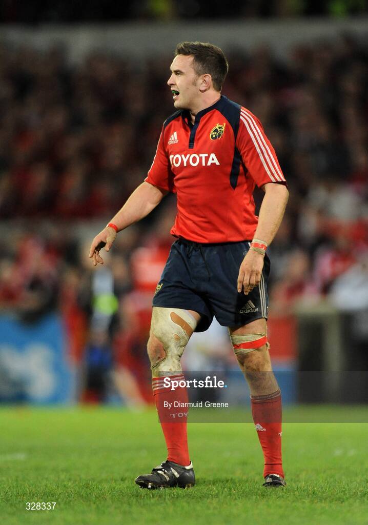 18 November 2008; Munster's Niall Ronan. Zurich Challenge Match, Munster v New Zealand, Thomond Park, Limerick. Picture credit: Diarmuid Greene / SPORTSFILE