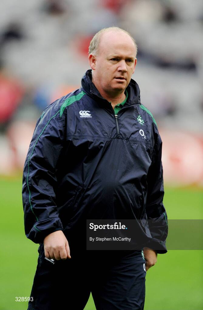 22 November 2008; Ireland head coach Declan Kidney. Guinness Autumn Internationals, Ireland v Argentina, Croke Park, Dublin. Picture credit: Stephen McCarthy / SPORTSFILE