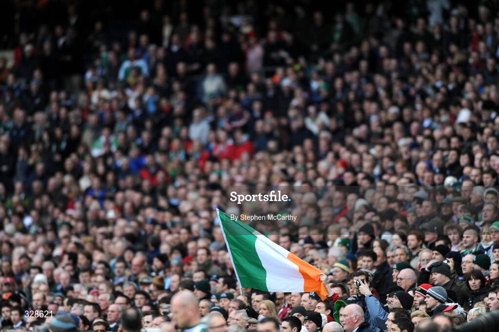 22 November 2008; A general view of the crowd during the national anthems. Guinness Autumn Internationals, Ireland v Argentina, Croke Park, Dublin. Picture credit: Stephen McCarthy / SPORTSFILE