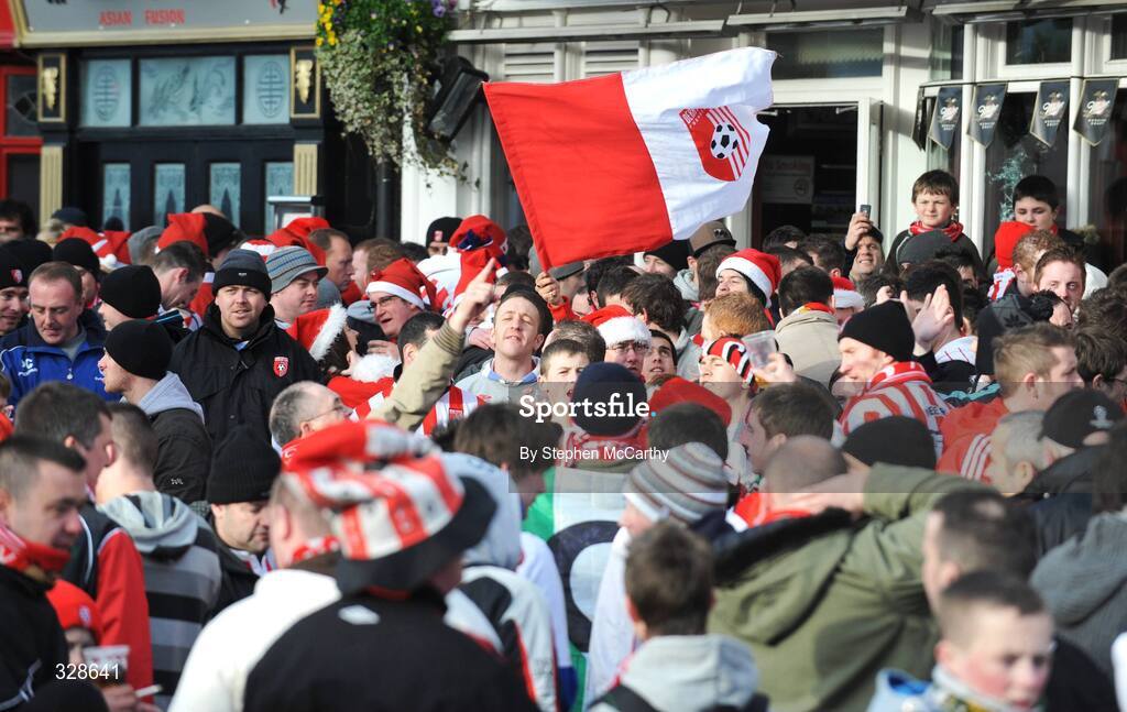 23 November 2008; A general view of supporters before the game. Ford FAI Cup Final 2008, Bohemians v Derry City, RDS, Ballsbridge, Dublin. Picture credit: Stephen McCarthy / SPORTSFILE