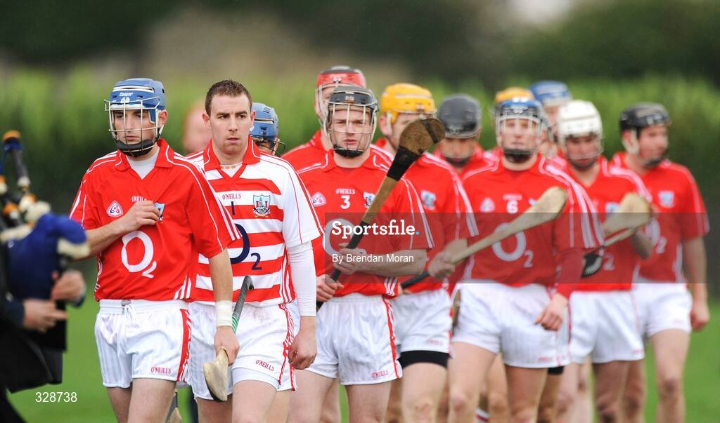 23 November 2008; The Cork team march in the pre-match parade before the game. Match to celebrate 150th Anniversary of St Colman's College, St Colman's XV v Cork Selection XV, Fitzgerald Park, Fermoy, Co. Cork. Picture credit: Brendan Moran / SPORTSFILE