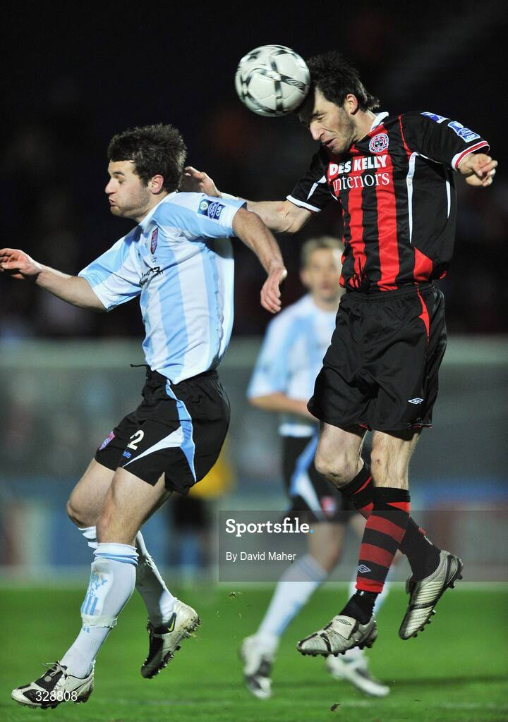 23 November 2008; Killian Brennan, Bohemians, in action against Thomas Stewart, Derry City. Ford FAI Cup Final 2008, Bohemians v Derry City, RDS, Ballsbridge, Dublin. Picture credit: David Maher / SPORTSFILE