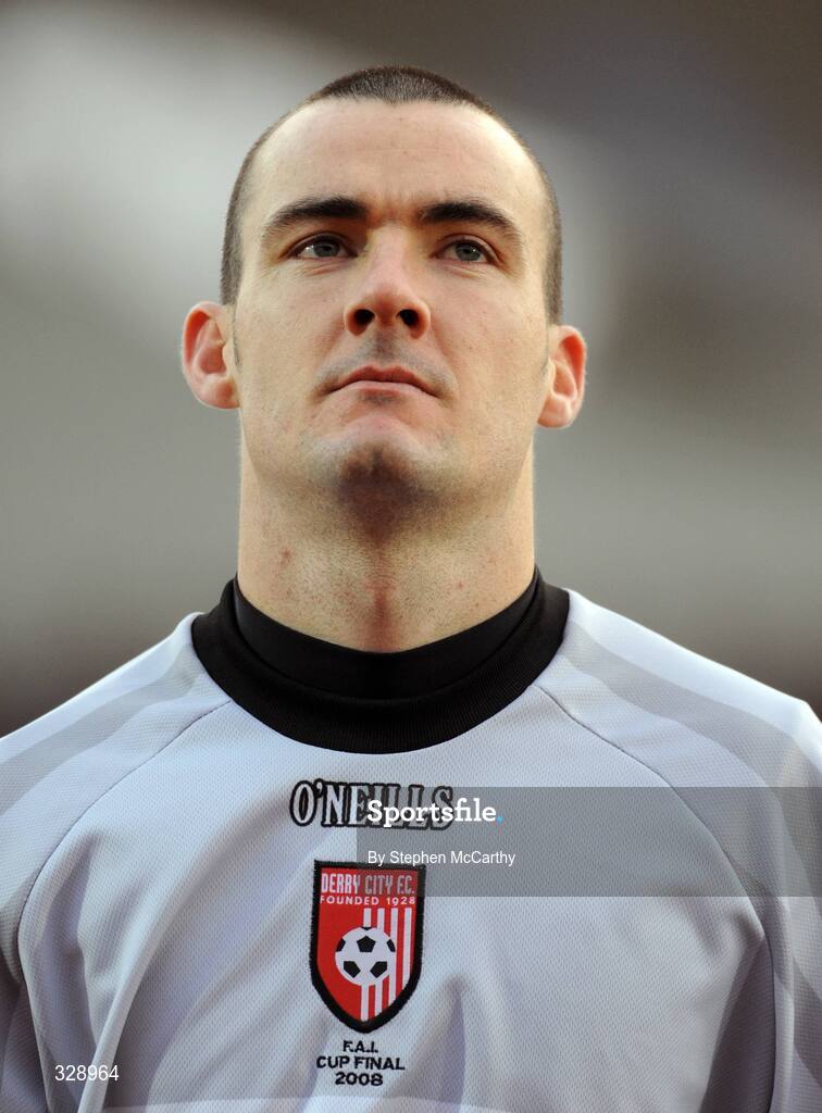 23 November 2008; Gerard Doherty, Derry City. Ford FAI Cup Final 2008, Bohemians v Derry City, RDS, Ballsbridge, Dublin. Picture credit: Stephen McCarthy / SPORTSFILE