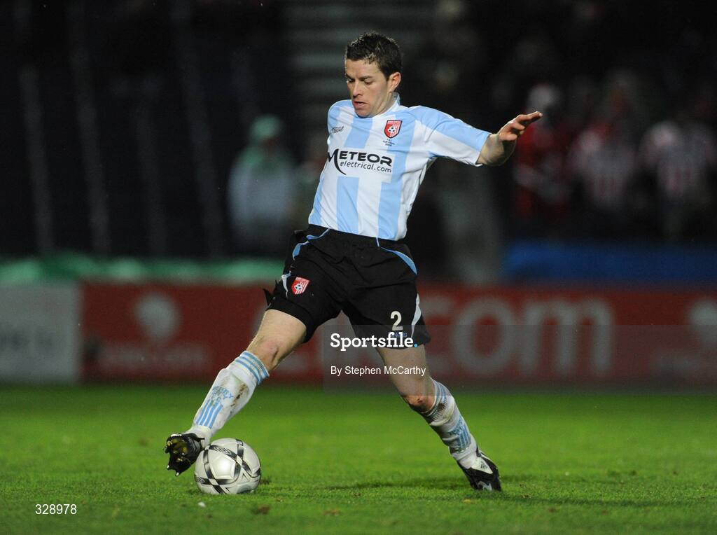 23 November 2008; Eddie McCallion, Derry City. Ford FAI Cup Final 2008, Bohemians v Derry City, RDS, Ballsbridge, Dublin. Picture credit: Stephen McCarthy / SPORTSFILE