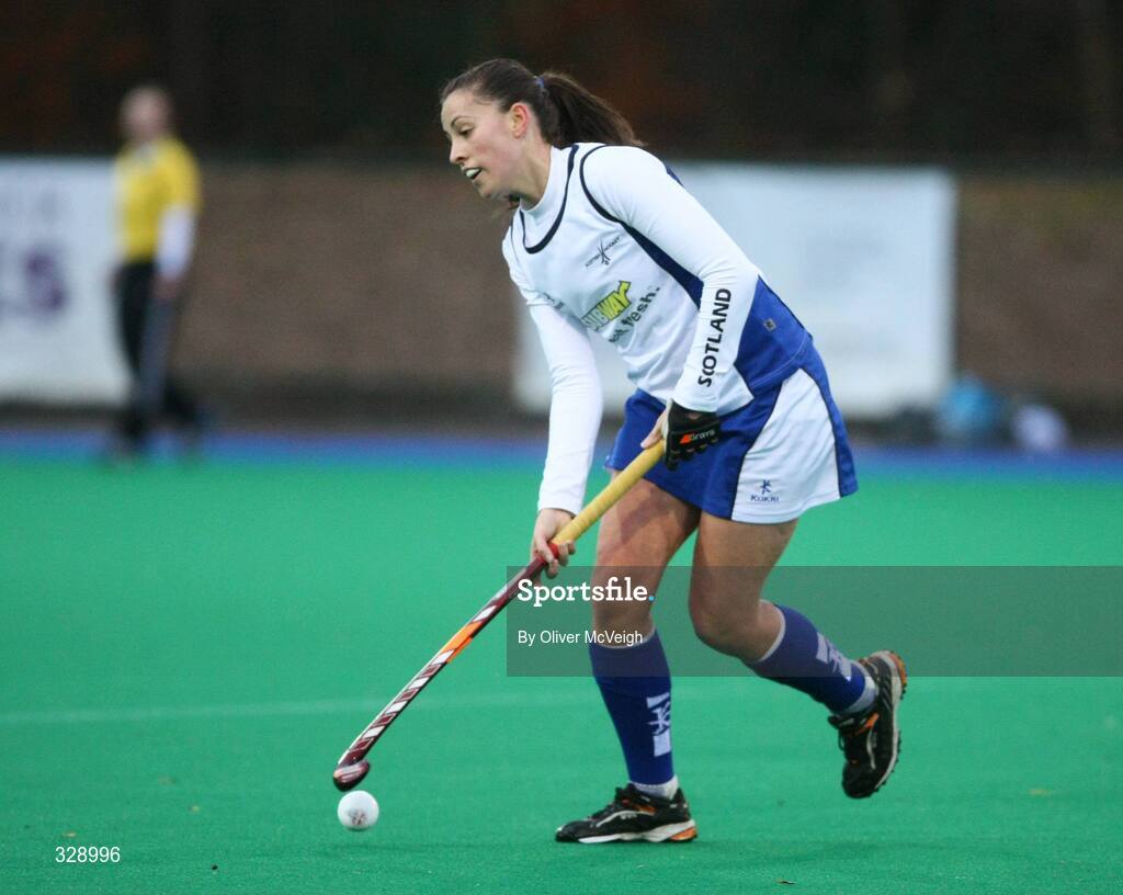 22 November 2008; Emily Maguire, Scotland. Women's International, Ireland v Scotland, Banbridge Hockey Club, Banbridge, Co. Down. Picture credit: Oliver McVeigh / SPORTSFILE
