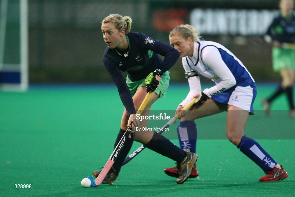 22 November 2008; Emma Clarke, Ireland. Guinness Autumn Internationals, Women's International, Ireland v Scotland, Banbridge Hockey Club, Banbridge, Co. Down. Picture credit: Oliver McVeigh / SPORTSFILE