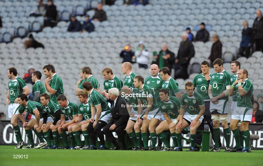 22 November 2008; The Ireland team break after the team photograph. Guinness Autumn Internationals, Ireland v Argentina, Croke Park, Dublin. Picture credit: Brendan Moran / SPORTSFILE