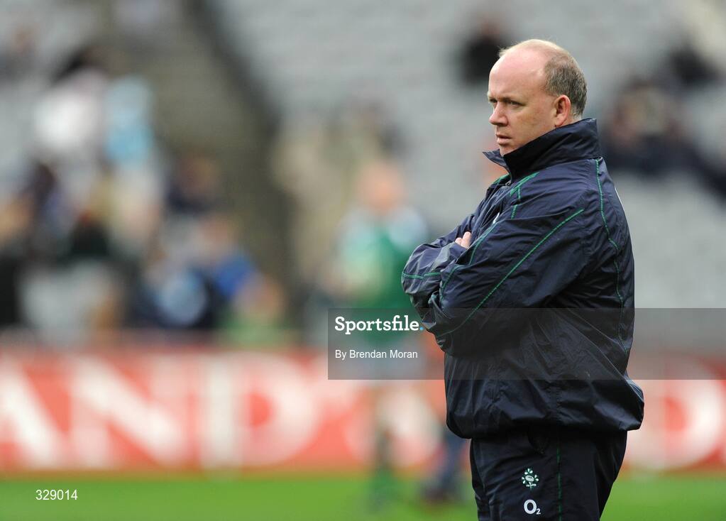 22 November 2008; Declan Kidney, Ireland head coach. Guinness Autumn Internationals, Ireland v Argentina, Croke Park, Dublin. Picture credit: Brendan Moran / SPORTSFILE