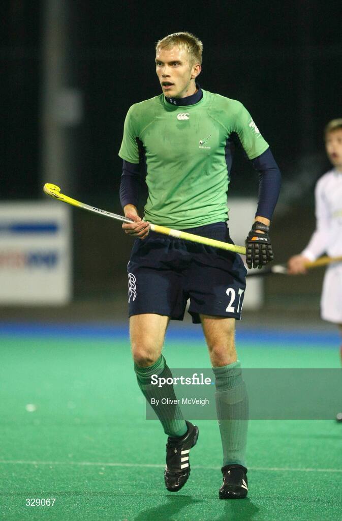 22 November 2008; Conor Harte, Ireland. Men's International, Ireland v Scotland, Banbridge Hockey Club, Banbridge, Co. Down. Picture credit: Oliver McVeigh / SPORTSFILE