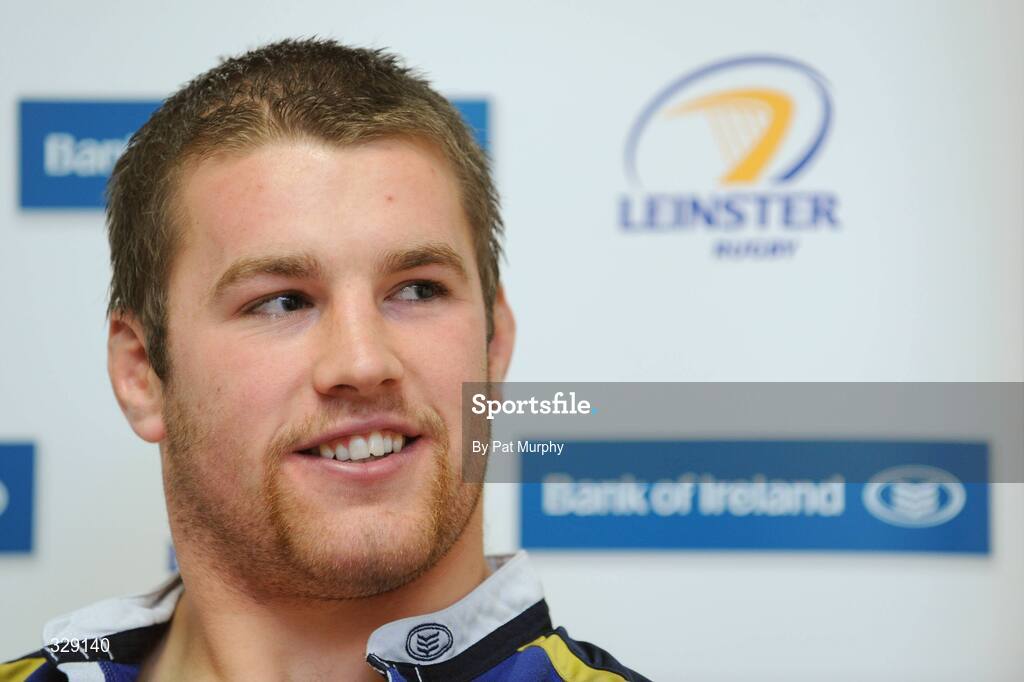 26 November 2008; Leinster's Sean O'Brien during a press conference ahead of their Magners League fixture against Newport Gwent Dragons. David Lloyd Riverview, Clonskeagh, Dublin. Picture credit: Pat Murphy / SPORTSFILE