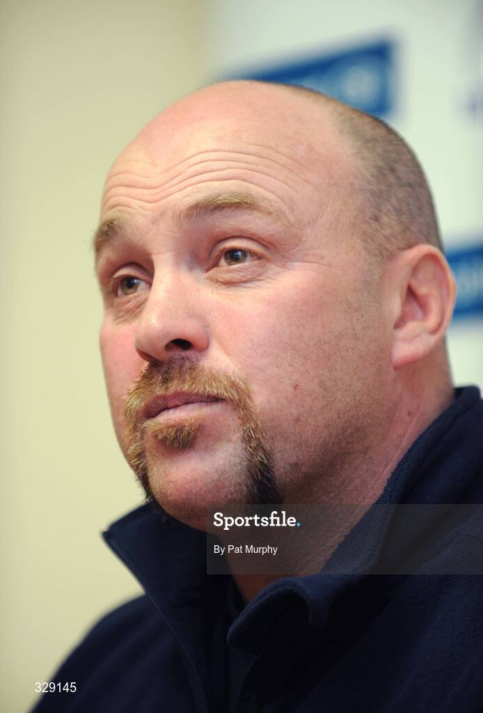 26 November 2008; Leinster defence coach Kurt McQuilkin during a press conference ahead of their Magners League fixture against Newport Gwent Dragons. David Lloyd Riverview, Clonskeagh, Dublin. Picture credit: Pat Murphy / SPORTSFILE