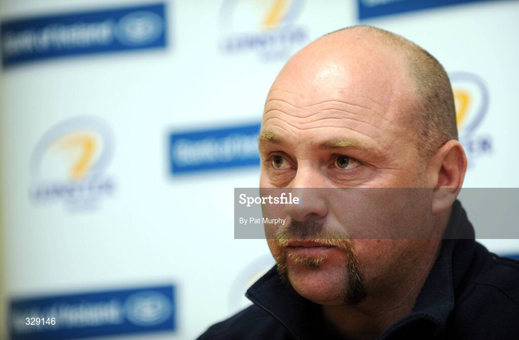 26 November 2008; Leinster defence coach Kurt McQuilkin during a press conference ahead of their Magners League fixture against Newport Gwent Dragons. David Lloyd Riverview, Clonskeagh, Dublin. Picture credit: Pat Murphy / SPORTSFILE