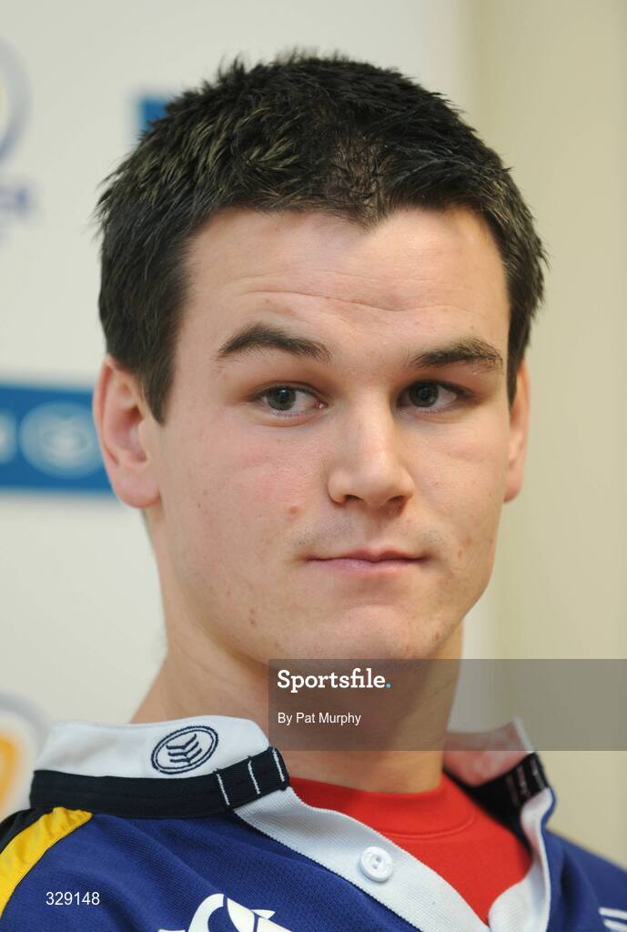 26 November 2008; Leinster's Jonathan Sexton during a press conference ahead of their Magners League fixture against Newport Gwent Dragons. David Lloyd Riverview, Clonskeagh, Dublin. Picture credit: Pat Murphy / SPORTSFILE