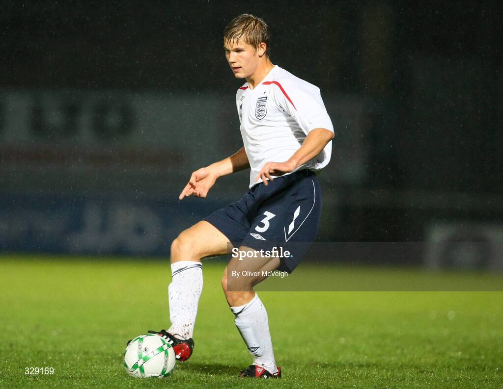 10 October 2008; Lee Hills, England. UEFA Under 19 European Championships Qualifying Round, Northern Ireland v England, Windsor Park, Belfast. Picture credit: Oliver McVeigh / SPORTSFILE
