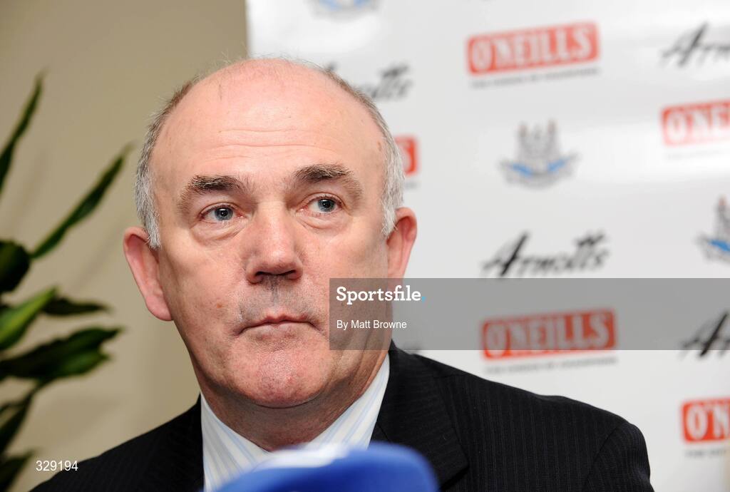 26 November 2008; Dublin County Board Chairman Gerry Harrington, during a press conference. Parnell Park, Dublin. Picture credit: Matt Browne / SPORTSFILE