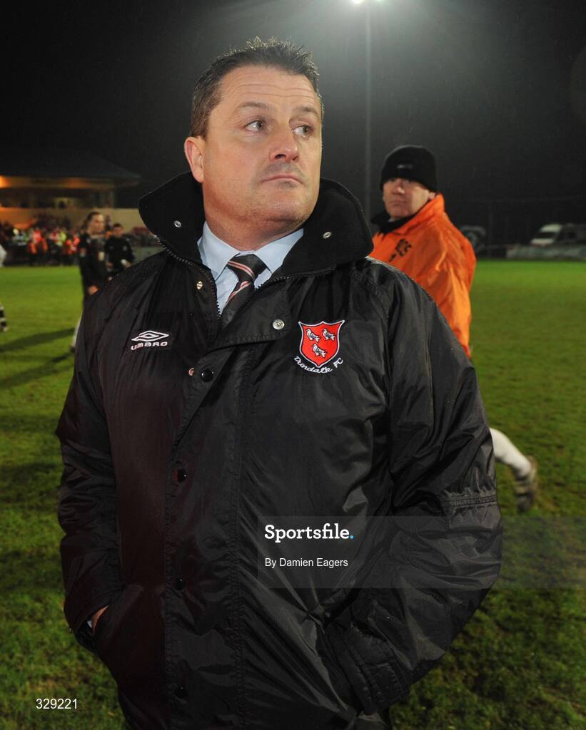 15 November 2008; Dundalk manager John Gill. eircom League First Division, Kildare County v Dundalk, Station Road, Kildare. Picture credit: Damien Eagers / SPORTSFILE