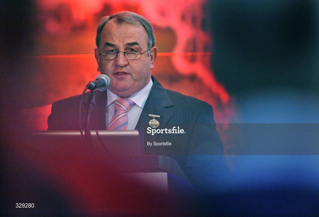 29 November 2008; President of the GAA Nickey Brennan speaking at the GAA Games Development Conference 2008. Croke Park, Dublin. Photo by Sportsfile