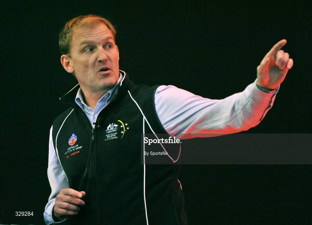 29 November 2008; Richard Shuttleworth, Australian Institute of Sport, speaking at the GAA Games Development Conference 2008. Croke Park, Dublin. Photo by Sportsfile