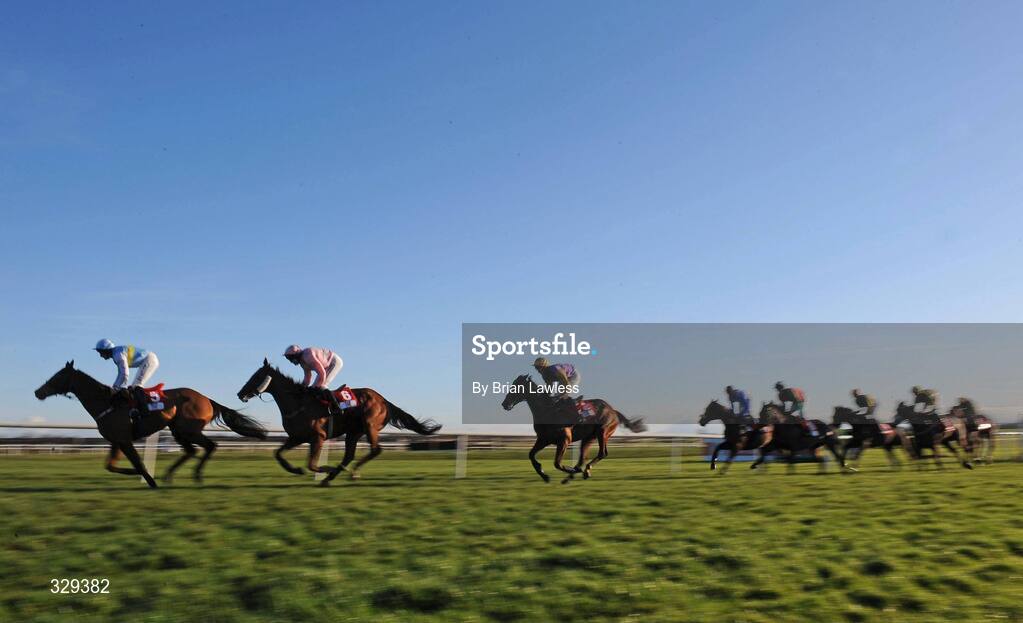 30 November 2008; A general view of the field during the Bar One Racing Hatton's Grace Hurdle. Fairyhouse Winter Festival 2008, Fairyhouse Racecourse, Co. Meath. Picture credit: Brian Lawless / SPORTSFILE