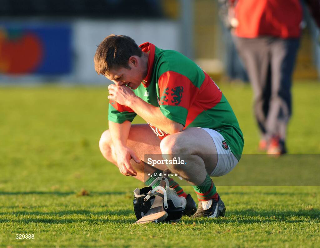 30 November 2008; Paul O'Meara, Birr, after the final whistle. AIB Leinster Senior Club Hurling Championship Final, Ballyhale Shamrocks v Birr, Nowlan Park, Kilkenny. Picture credit: Matt Browne / SPORTSFILE