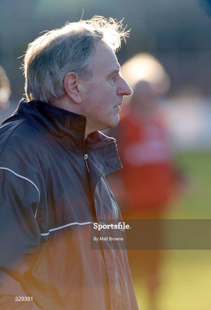 30 November 2008; Ballyhale Shamrock' manager Maurice Aylward during the game. AIB Leinster Senior Club Hurling Championship Final, Ballyhale Shamrocks v Birr, Nowlan Park, Kilkenny. Picture credit: Matt Browne / SPORTSFILE
