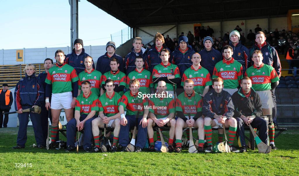 30 November 2008; The Birr squad. AIB Leinster Senior Club Hurling Championship Final, Ballyhale Shamrocks v Birr, Nowlan Park, Kilkenny. Picture credit: Matt Browne / SPORTSFILE