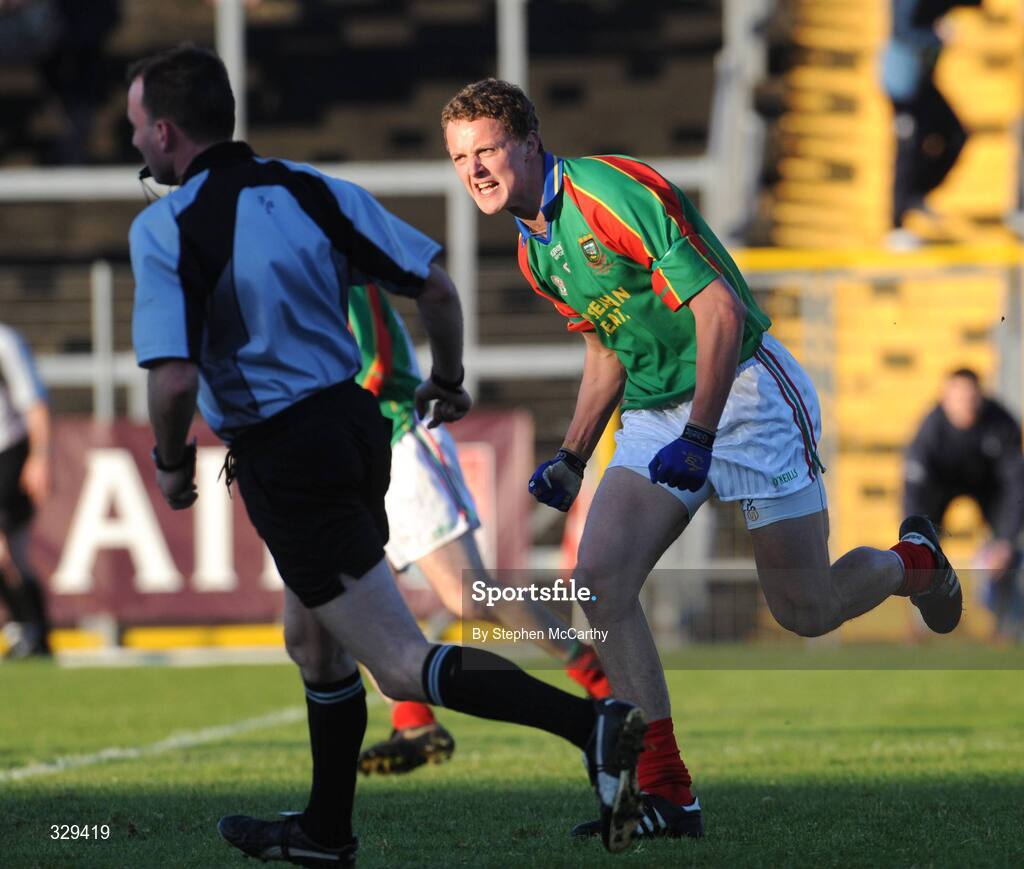 30 November 2008; Aidan O'Shea, Mid Kerry, celebrates after scoring his side's last minute penalty. Kerry Senior Football Championship Final Replay, Kerins O'Rahilly's v Mid Kerry, Fitzgerald Stadium, Killarney, Co. Kerry. Picture credit: Stephen McCarthy / SPORTSFILE